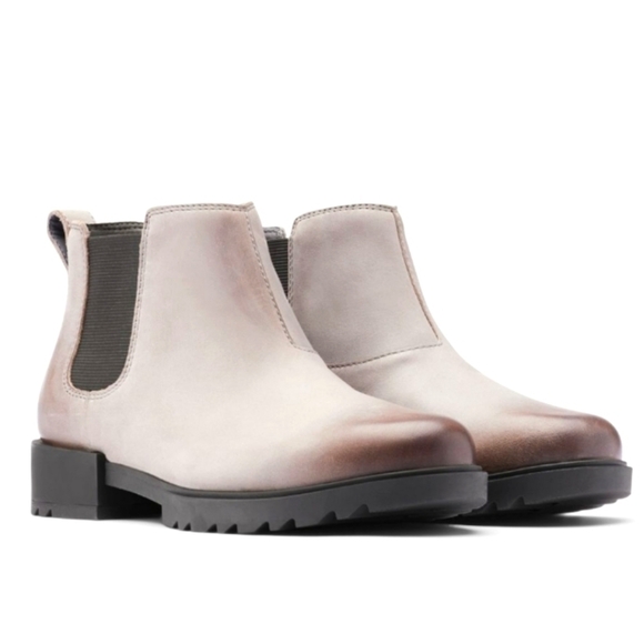 Sorel Emelie II chelsea waterproof boot grey 8.5 NWT - Picture 1 of 10